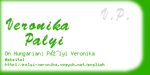 veronika palyi business card